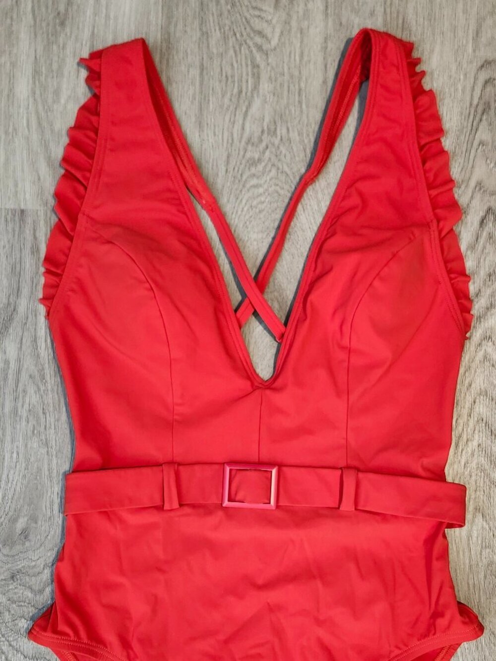 Skinny Dippers Red One Piece Swimsuit Size Small NWT $120 Jelly Beans - Picture 3 of 12